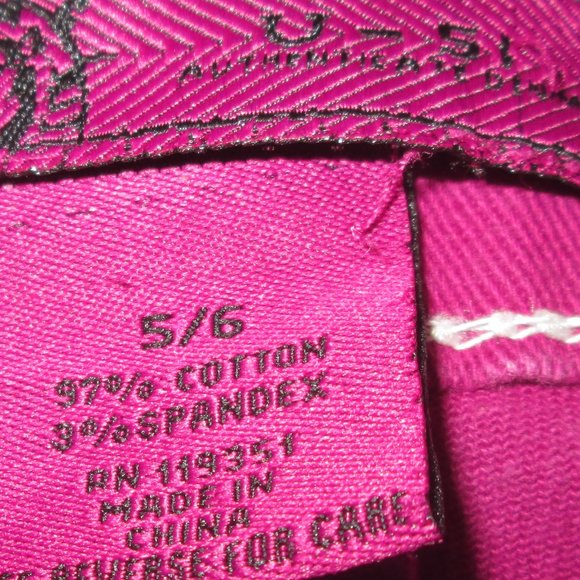 ❤ U-51 HOT PINK/FUCHSIA JEANS WITH EMBROIDERY ❤ - Picture 8 of 15